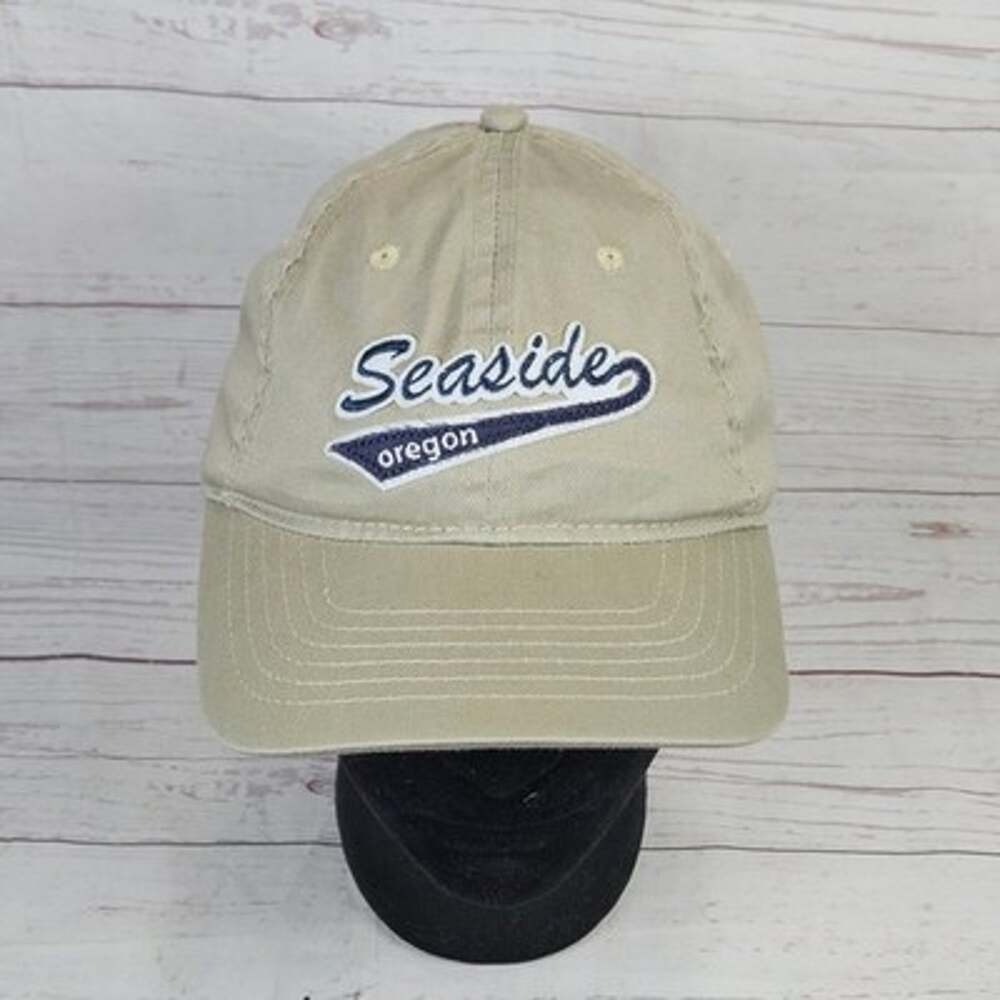 RASCALS Seaside Oregon Hat Baseball Cap Men's Adjustable Khaki Cotton Souvenir